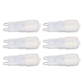 Miniatyrbilde 4 av 8: 6 stk G9 LED-pærer Dimbar 3W Energisparende 360 Graders Pære til Taklamper og Pendellamper Naturlig Hvit 220-240V