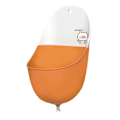 Miniatyrbild 3 av 8: Baby Potta Lätt Bärbar Hopvikbar Praktisk Kapacitet PP TPR Cartoon Style Potträning Potta för Pojkar Orange Gris (med Krokar Vattenproppar)