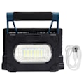 Miniatyrbilde 1 av 8: Solcelledrevet arbeidslys, bærbar 30W 36LED USB-lading camping flomlys med magnet