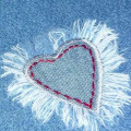 Miniatyrbillede 5 af 8: 25 stk Denim Broderede Patches Oval Rektangulær Iron On Denim Reparation Patches til Jakker Skjorter Hatte Bukser