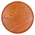 Miniatyrbilde 6 av 8: Tretjenerbrett i tre, rundt, holdbart, enkelt, elegant stil, bredt bruksområde, blank overflate, stabil struktur, 27 cm