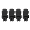 Miniatyrbillede 6 af 8: 4 stk. IEC320 C8 til IEC320 C7 Konverter Strømstikadapter til PDU Chassis Laptop Computer UPS Stikkontakt