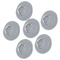 Miniatyrbillede 8 af 8: 6 stk. PVC D Ring Patch Elastisk Reb Sæt Rustfrit Stål D Ring Patch Bungee Cord Sæt Grå