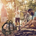 Pikkukuva 7 / 8: Polttopuunkantolaukku Tukeva Kangaspuunkantolaukku Polttopuuteline Kahvoilla