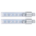Miniatyrbilde 5 av 8: 2 stk sykkeldekk ventilhette lys 5LED 7 moduser sykkelhjul lys for Schrader ventil