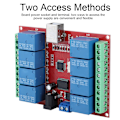 Miniatyrbild 6 av 8: 8-kanals 12V dator USB Intelligent Control Switch Relay Module Gratis drivrutin