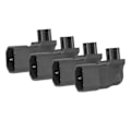 Pikkukuva 3 / 8: 4 kpl IEC320 C14–IEC320 C5 -sovittimen power uros-naaras muunnospistoke 250 V 2,5-10A 2500 W
