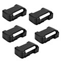 Miniatyrbillede 5 af 8: 5 stk. batterimonteringsholderstativstativ batteritibehør passer til Milwaukee m18 18VBlack