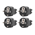Miniatyrbillede 8 af 8: 4 STK EU 2 stikstik til IEC320 C5 strømadapter Professionelt EU 2 stik stik 4,8 mm til C5 strømstikadapter til bærbar computer EU stik 100‑250V