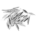 Miniatyrbild 5 av 8: 50 st 2.4in pilar Vanes DIY Spiral Fjäder Wing Konkurrensbåge Recurved båge Tillbehör argent