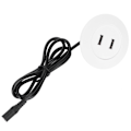 Miniatyrbillede 8 af 8: Dobbelt USB2.0-opladningsstik til elektrisk lænestol, sofa, hjemmemøbler, dele, hvid EU-stik 100-240V