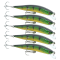 Miniatyrbilde 7 av 8: 5 stk kunstig simulering Minnow Long Shot lokkeagn med diskantkrok fisketilbehør1#