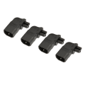 Miniatyrbillede 4 af 8: 4 stk IEC320 C14 til IEC320 C5 strømadapter 90 grader ret vinkel IEC320 C14 han til C5 hun strømadapter 250V