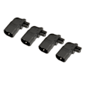 Pikkukuva 4 / 8: 4 kpl IEC320 C14 - IEC320 C5 power 90 asteen oikea kulma IEC320 C14 uros - C5 naaras power 250 V