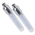 Miniatyrbilde 8 av 8: 2 stk sykkeldekk ventilhette lys 5LED 7 moduser sykkelhjul lys for Schrader ventil