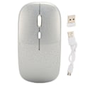 Pikkukuva 1 / 8: Langaton USB hiiri Ladattava hiljainen langaton tietokonehiiri työhön Opiskelu Vapaa-aika Hopea