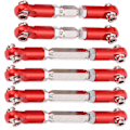 Miniatyrbillede 4 af 8: Aluminium Spændebeslag Camber Link Justerbar Camber Link med Stangender til ARRMA Senton 1/10 RC Bil Rød
