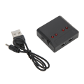 Miniatyrbillede 5 af 8: 3.7v Lithium Batterioplader JST Stik 4 i 1 Batterioplader til 4 Akset Flymodel
