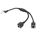 Miniatyrbillede 4 af 8: RJ45 Ethernet Adapter Kabel Forlængerfunktion 1 til 2 Port Fremragende Tilslutningssplitter Adapter til Hjemmekontor