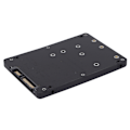 Miniatyrbilde 3 av 8: Adapterkonverterhus 2 i 1 M.2 BKey NGFF MSATA til SATA3.1 Adapterkonverter Harddiskhus