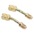Miniatyrbillede 7 af 8: 2 stk. Universal Opladnings Vakuum Port Adapter R410A Adaptere 1/4 til 5/16 Konverter til Mini Split System Klimaanlæg