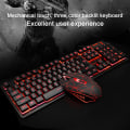 Miniatyrbilde 7 av 8: Tre farger bakgrunnsbelyst spilltastatur og musesett Multimedia kablet tastatur (VIP-versjon)