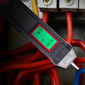 Miniatyrbillede 4 af 8: Berøringsfri Elektricitetsdetektor AC Spændingstester Digitalt Display Elektrisk Testpen med LED