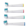 Miniatyrbilde 4 av 8: 4 STK elektrisk tannbørste erstatningshode myke børster for Oral B Braun D10 D16 DB4510 DB4010