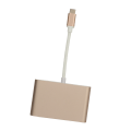 Pikkukuva 4 / 8: USB 3.1 Type C - VGA-sovitin Hub PD 3 in 1 -telakointiasema alumiinia Type C - VGA-sovitin ruusukulta