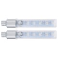 Miniatyrbilde 3 av 8: 2 stk sykkeldekk ventilhette lys 5LED 7 moduser sykkelhjul lys for Schrader ventil
