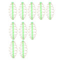 Miniatyrbillede 5 af 8: 10 stk. Fjeder Coil Inline Metode Feeder Coil Inline Metal Agn Kaster Feeder FiskegrejS