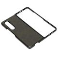 Miniatyrbild 2 av 8: Fodral i läder med mönster för Samsung Galaxy Z Fold 3, stötsäkert, armégrönt