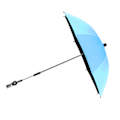 Miniatyrbillede 6 af 8: Babyvogn Parasol UV Beskyttelse Fri Rotation Aftagelig Universal Vogn Paraply Blå