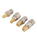 Miniatyrbilde 4 av 8: 4 stk bærbar messing antennekontakt F til SMA Radio Converter Adapter