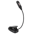 Miniatyrbillede 6 af 8: Klips på lys USB genopladelig top knap kontrol LED klips bordlampe med 3 lyskilde