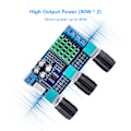 Miniatyrbillede 8 af 8: TPA3116D2 DC 12V-24V 80W * 2 Digital Audio Amplifier Board Diskant Volume Bas Audio Amp Module
