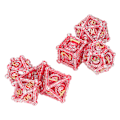 Miniatyrbillede 5 af 8: 7 stk. polyhedral metal terninger udskæring håndværk polyhedral stærk balance bærbar til fest