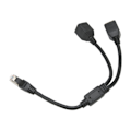 Miniatyrbilde 7 av 8: RJ45 Ethernet Adapter Kabel Forlengelse 1 til 2 Port Utmerket Tilkobling Overføring Godt Signal Ethernet Socket Adapter