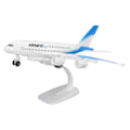 Miniatyrbillede 5 af 8: Legeringsflymodel Flymodel 5 Lys Passagerfly Legetøj med Display Stativ Blå