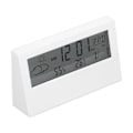 Miniatyrbild 3 av 8: LCD-väckarklocka Transparent Multifunktionell Stor skärmvisning Batteridriven Digital väckarklocka för hemresa Vit