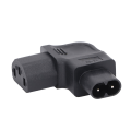 Miniatyrbillede 4 af 8: 4 stk IEC320 C8 til IEC320 C13 strømadapter retvinklet IEC320 C8 til C13 90 graders strømadapter 250V 2500W