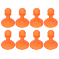 Miniatyrbillede 1 af 8: 8 stk teltstangsstænger tordensikker hætte til udendørs camping vandretelt tilbehør (orange)