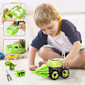 Miniatyrbillede 7 af 8: Robot Dinosaur Legetøj 3 i 1 Sol Insekter Robotter Bore Maskiner Samlet Byggespil Legetøj til Børn i Alderen 8 9 10 11 12