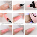 Miniatyrbild 2 av 5: 12 färger snabbförlängning lim paljetter set nail art fototerapi kristall förlängningslim fototerapi förlängningslim A3