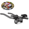 Miniatyrbillede 1 af 8: TT Styr Aero Bars Triathlon Cykelcykelstøtte Styr Aerobars til landevejscykel