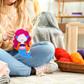 Miniatyrbillede 7 af 7: 8 stk. børnefiltsymæskesæt Havdyr DIY kunst og håndværk filt sæt Begynder sy sæt til drenge og piger pædagogisk gave