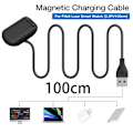 Miniatyrbillede 6 af 8: Magnetisk USB-opladerkabel Kompatibel til Fitbit Luxe Armbånd Oplader Datakabel 100CM Strap Oplader Kompatibel til Fitbit Luxe Smart Watch
