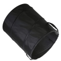 Miniatyrbilde 3 av 8: Camping søppelbøtte Oxford klut sammenleggbar avfallspose Bærbar camping søppelbøtte for balkong hage Svart D34 Small S Clip