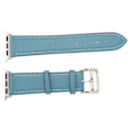 Miniatyrbilde 5 av 8: Smartwatch lærreim Universal Smart Watch-erstatningsrem for IWatch Series SE 8 7 6 5 4 3 2 1 38mm 40mm 41mm Blå