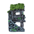 Miniatyrbild 5 av 8: Akvariumhartspaviljongprydnader Livfulla Livsliknande Detaljer Säker Harts Fisk Tank Pavilion Landskapsarkitektur för Dekoration